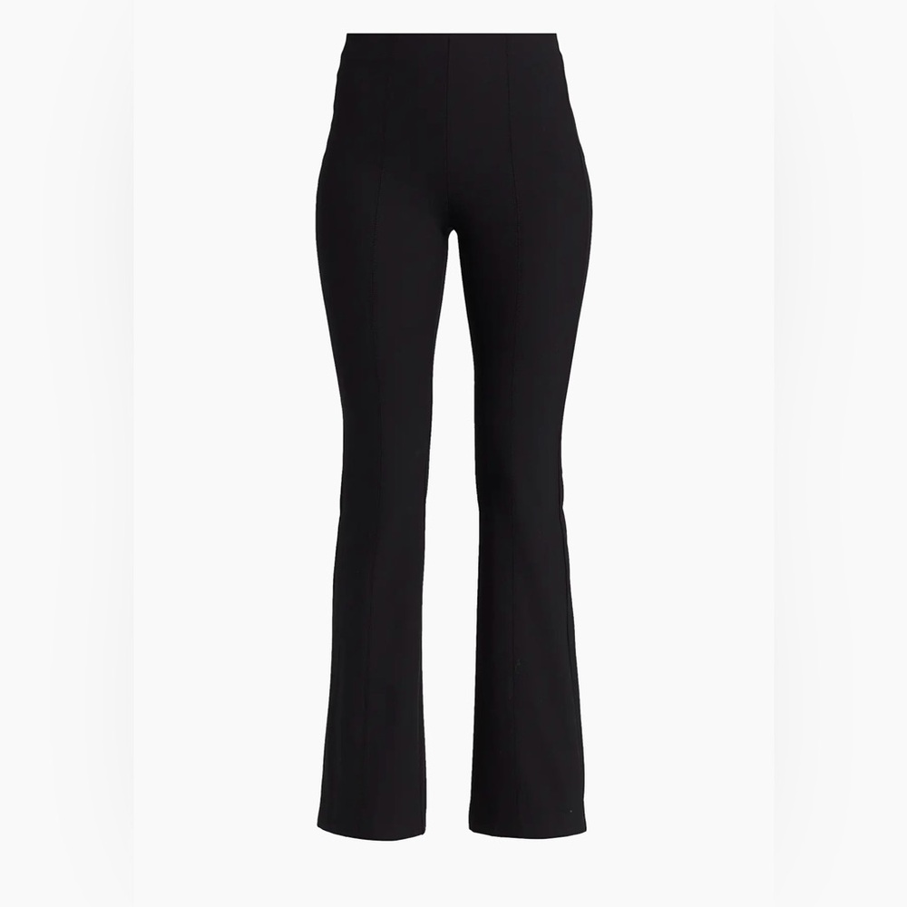 NWT Rag & Bone Simone Flare Black Pants Pull On Stretchy Seamed Size 2 Career - Picture 2 of 13